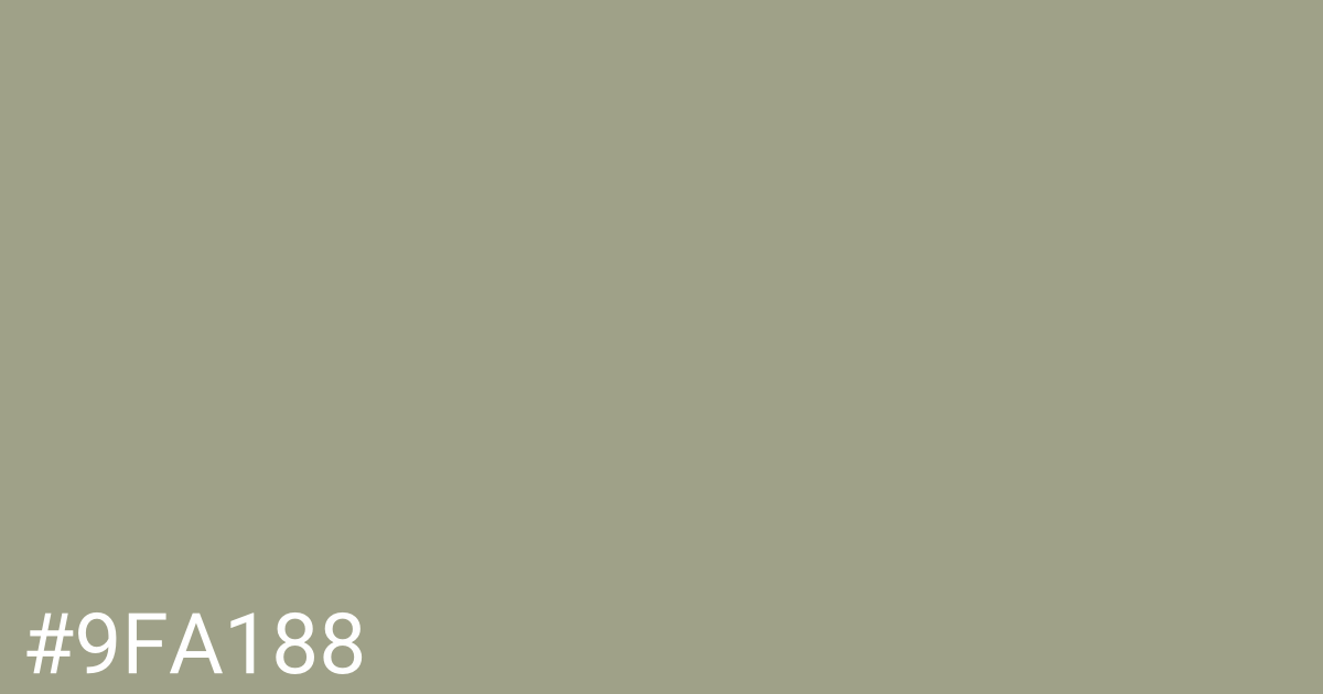 Hex color #9fa188 graphic