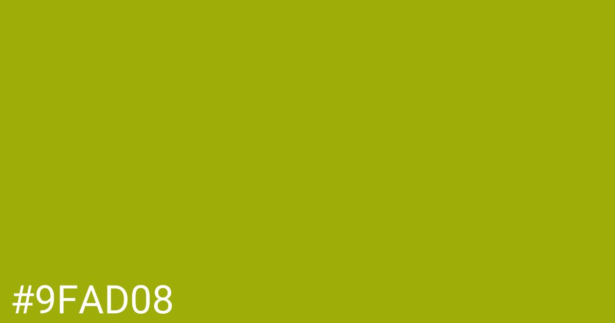 Hex color #9fad08 graphic