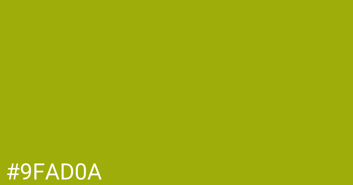 Hex color #9fad0a graphic