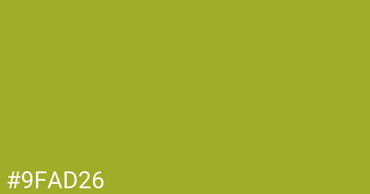 Hex color #9fad26 graphic