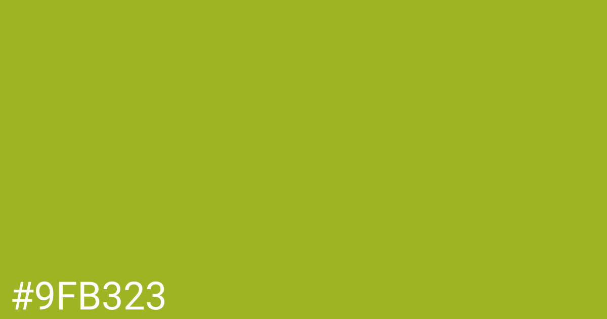 Hex color #9fb323 graphic