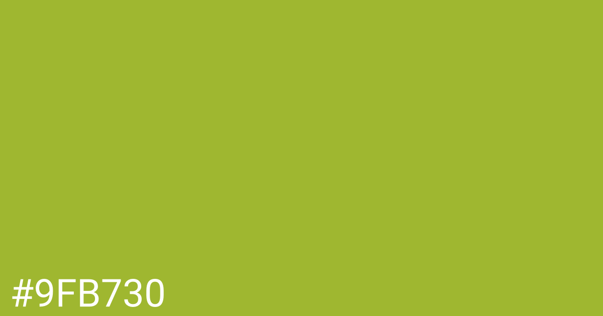 Hex color #9fb730 graphic