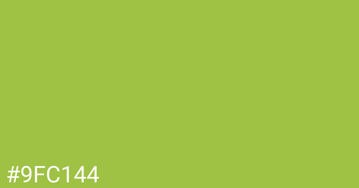 Hex color #9fc144 graphic