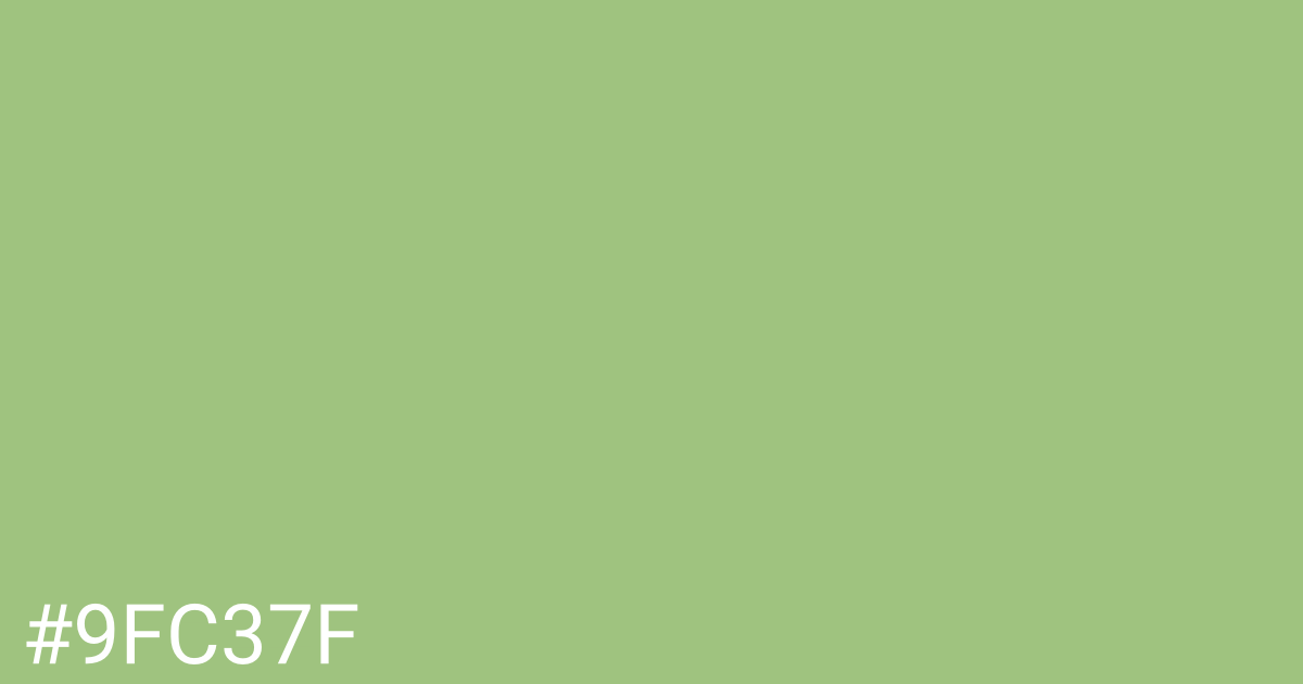 Hex color #9fc37f graphic