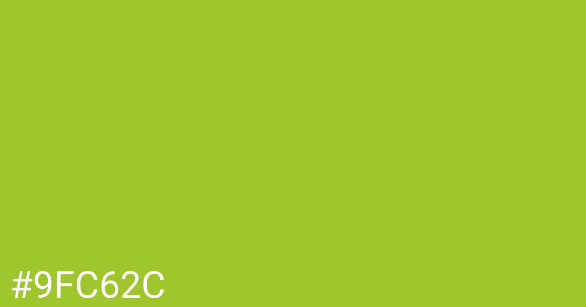 Hex color #9fc62c graphic