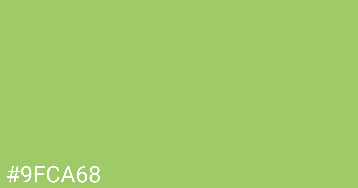 Hex color #9fca68 graphic