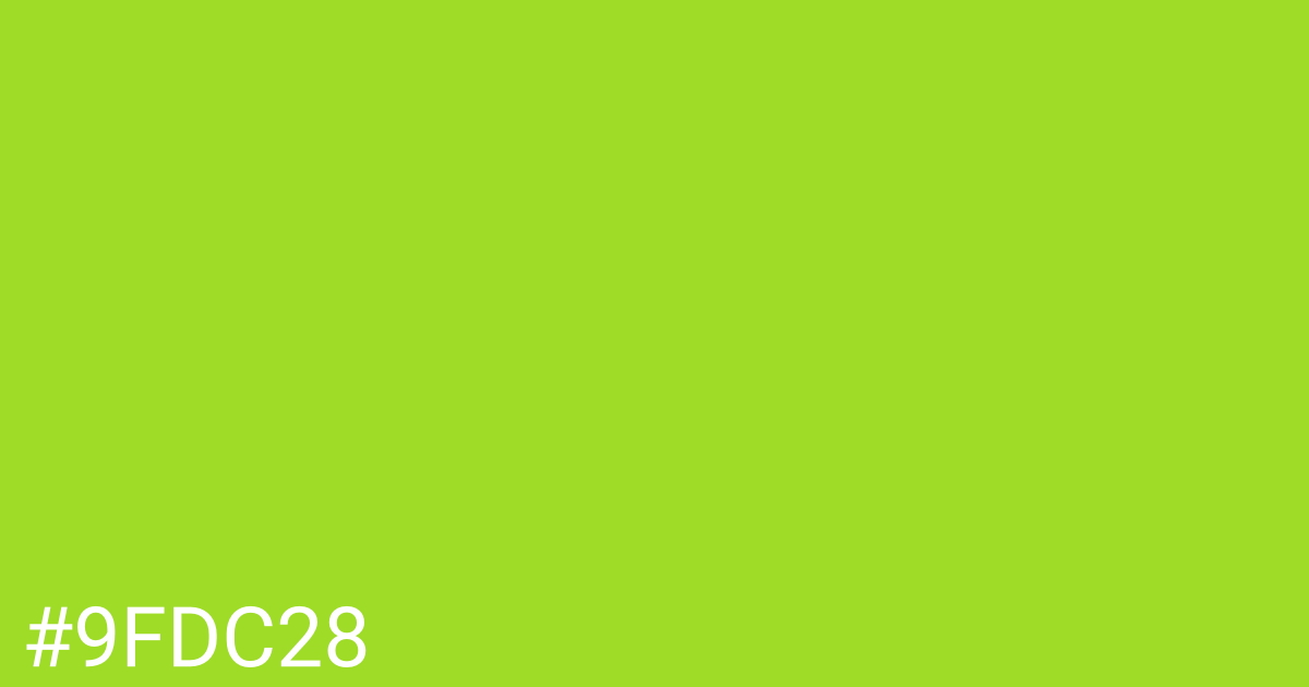 Hex color #9fdc28 graphic