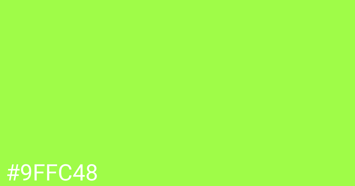 Hex color #9ffc48 graphic