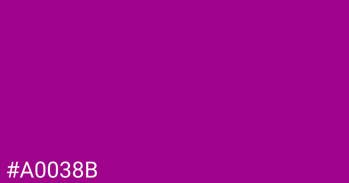 Hex color #a0038b graphic