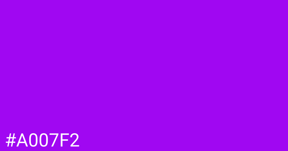 Hex color #a007f2 graphic