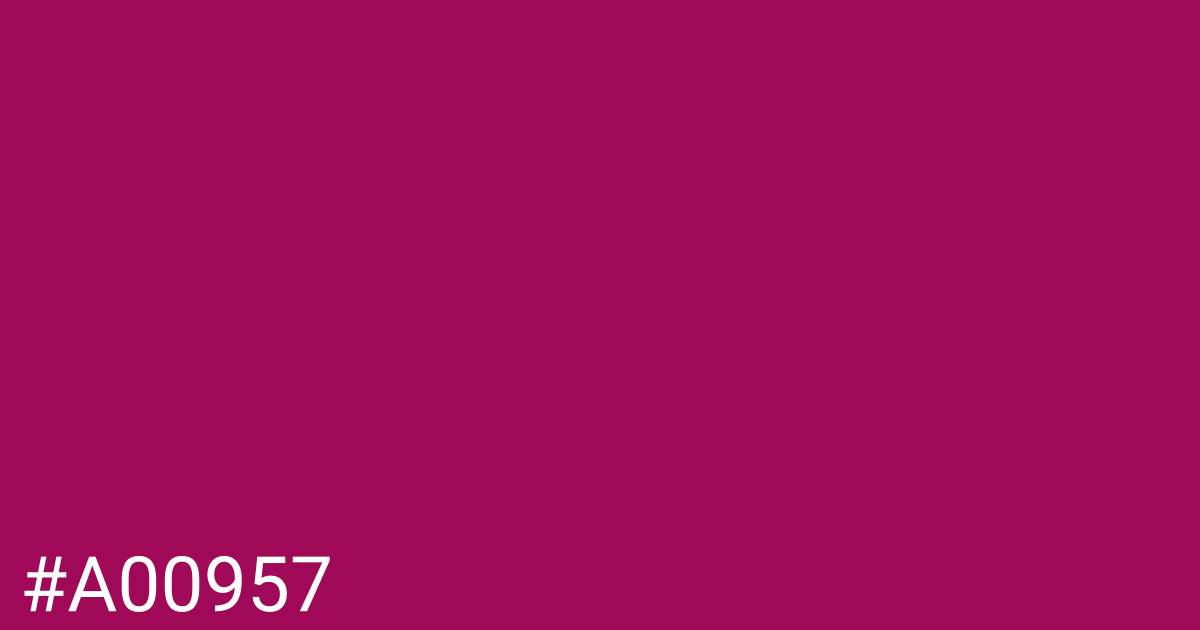 Hex color #a00957 graphic