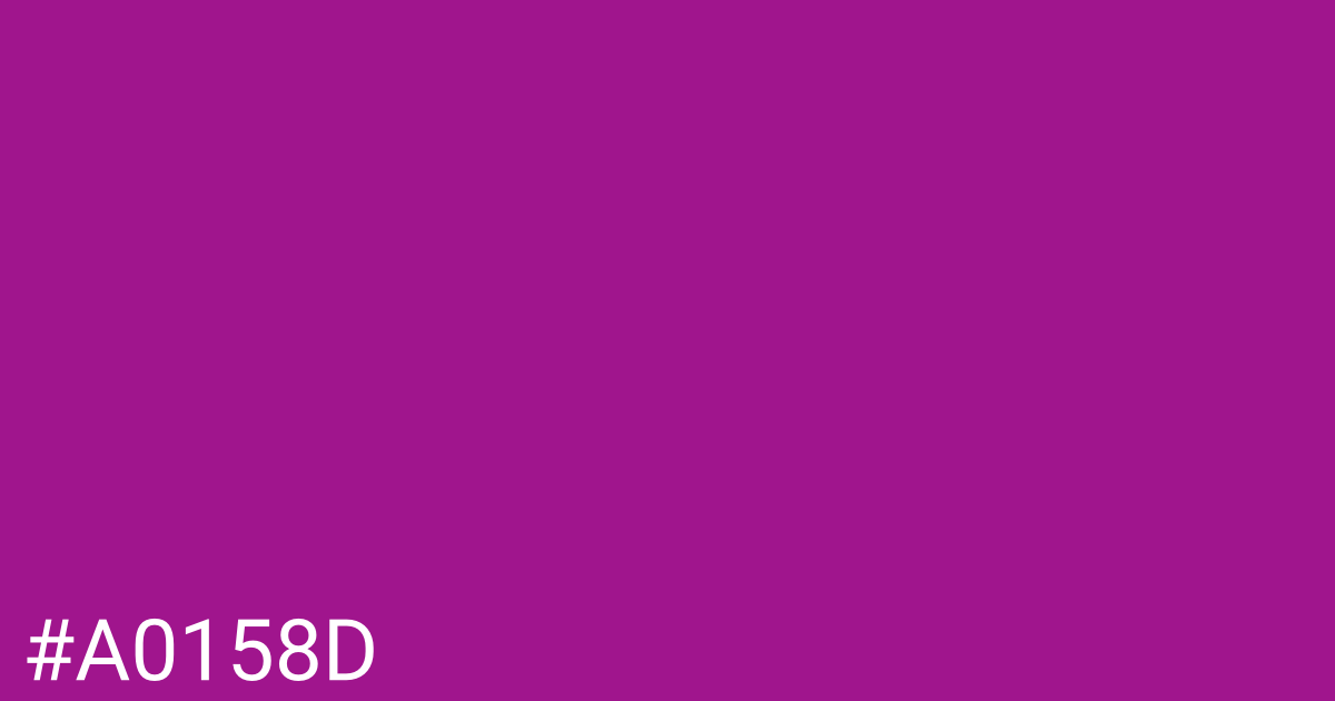 Hex color #a0158d graphic