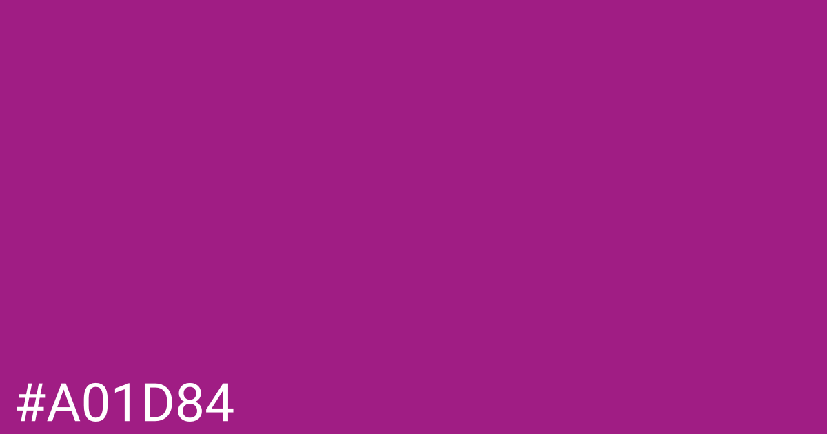 Hex color #a01d84 graphic