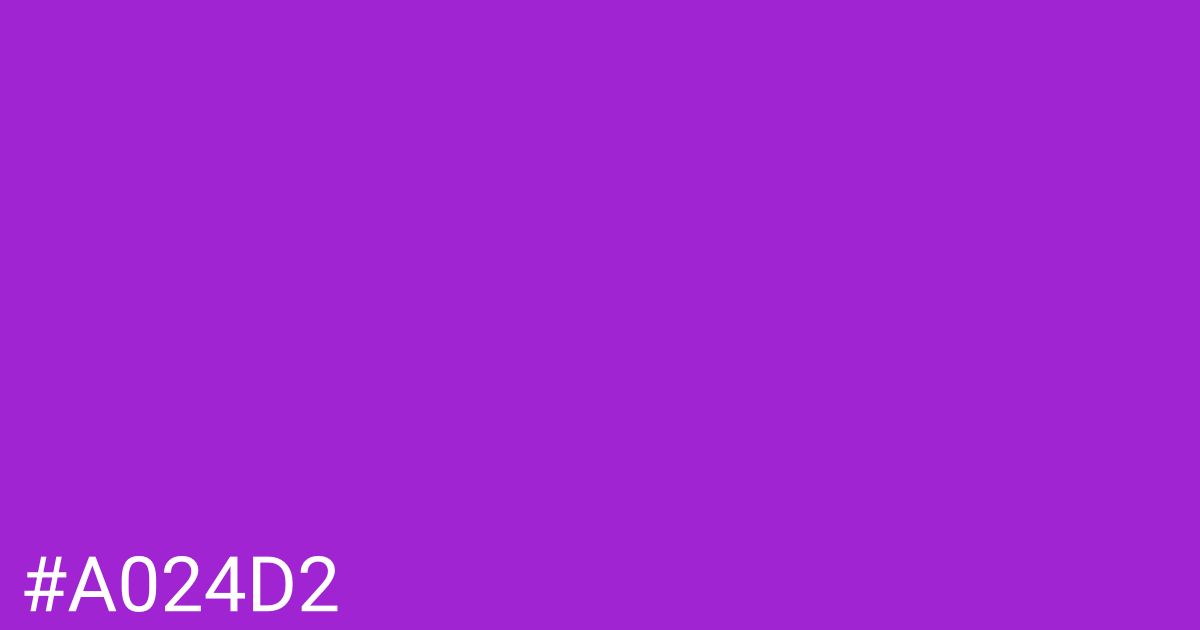 Hex color #a024d2 graphic