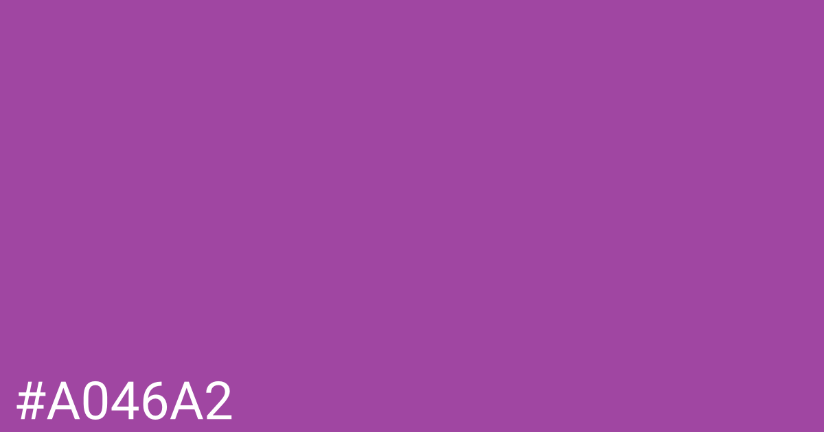 Hex color #a046a2 graphic