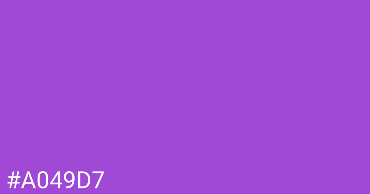 Hex color #a049d7 graphic