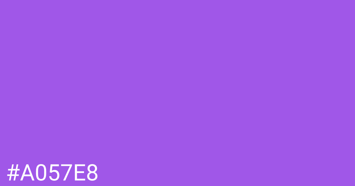 Hex color #a057e8 graphic