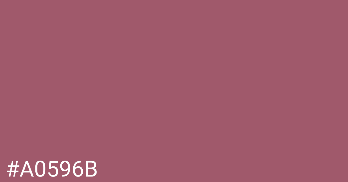 Hex color #a0596b graphic