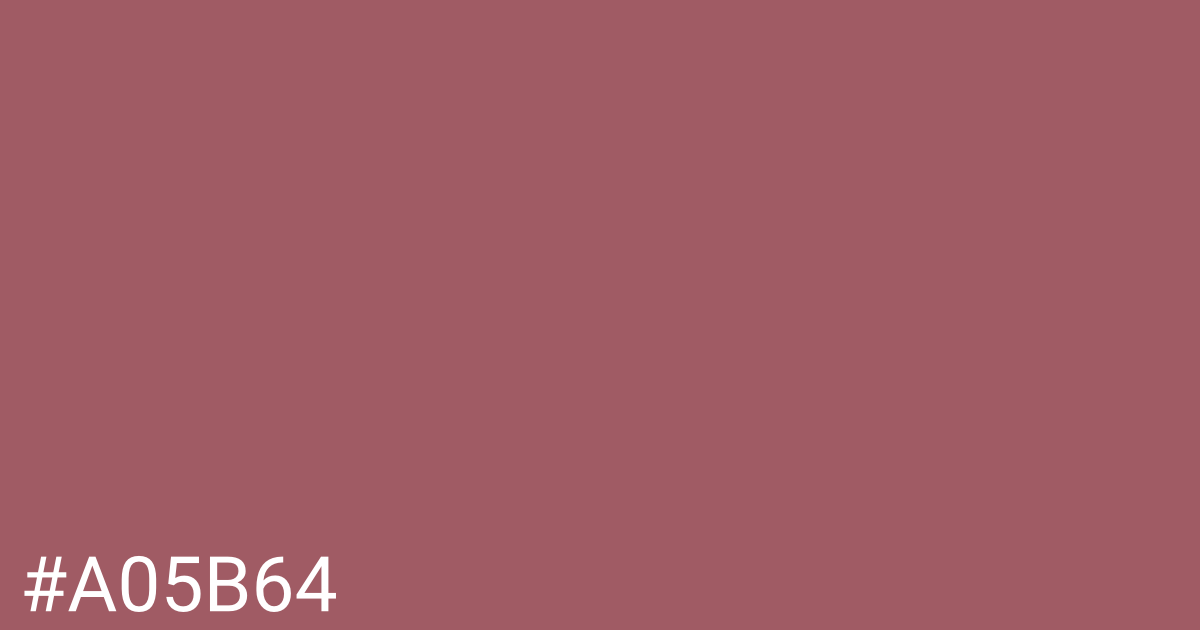 Hex color #a05b64 graphic