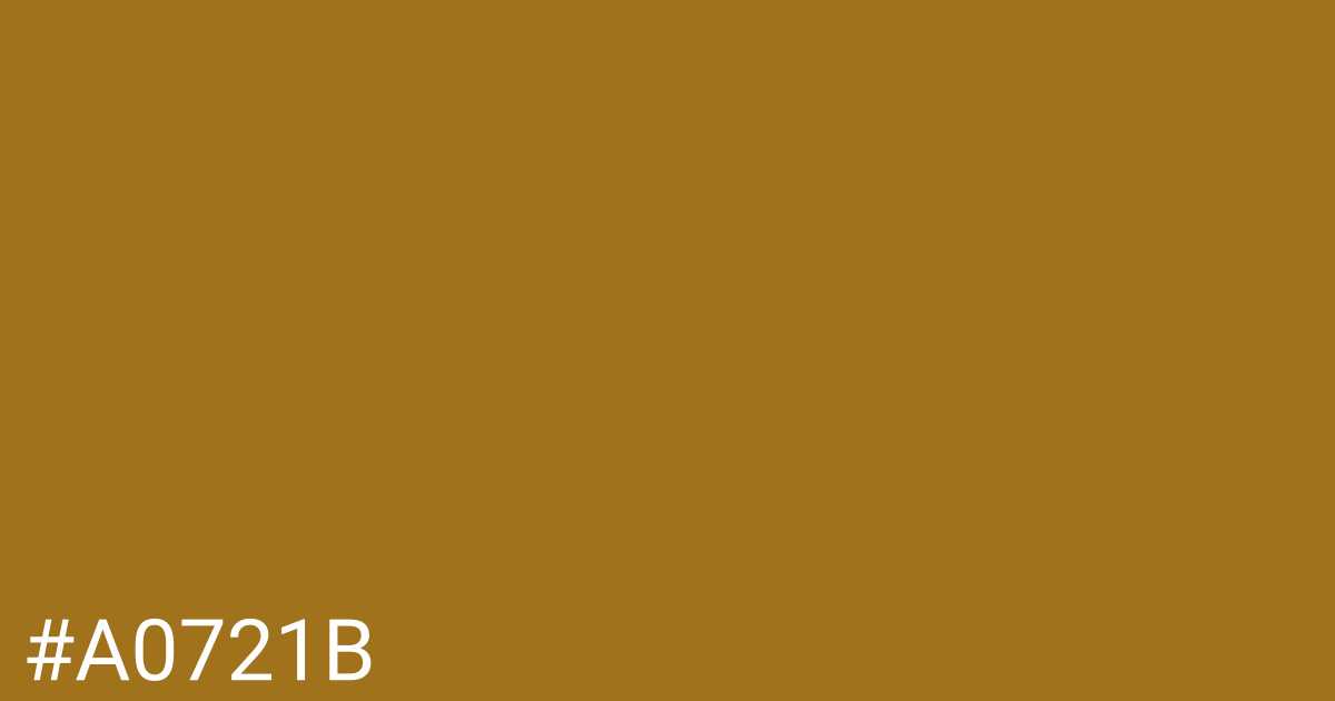 Hex color #a0721b graphic