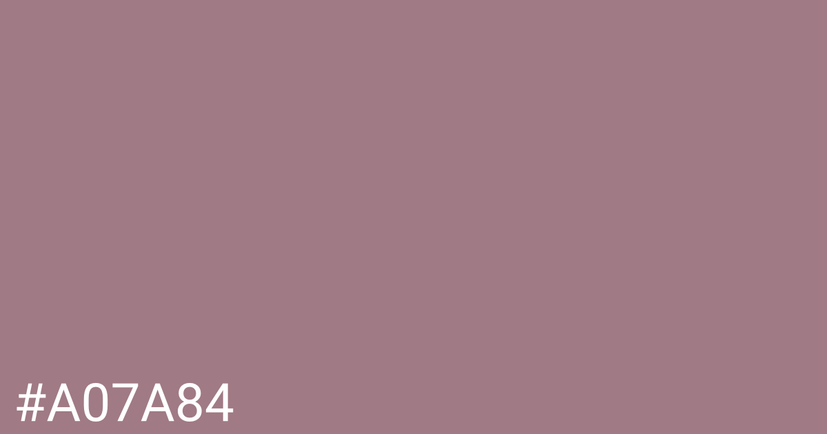 Hex color #a07a84 graphic