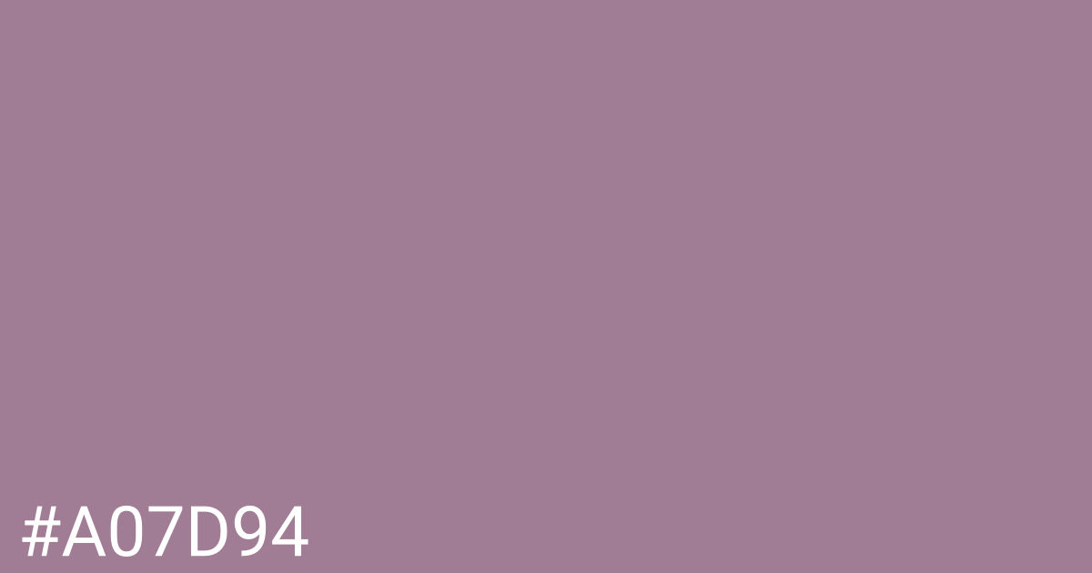 Hex color #a07d94 graphic