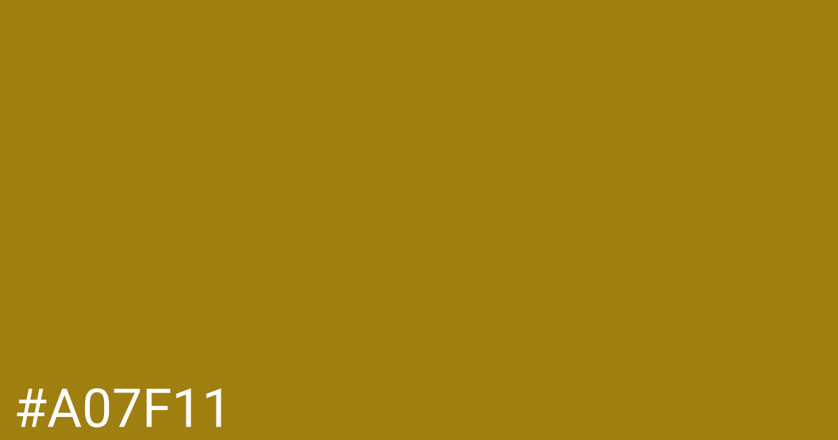 Hex color #a07f11 graphic