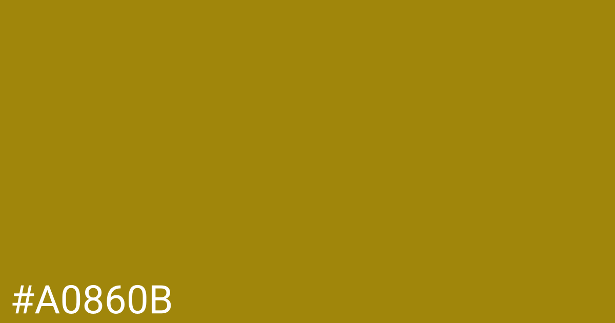 Hex color #a0860b graphic