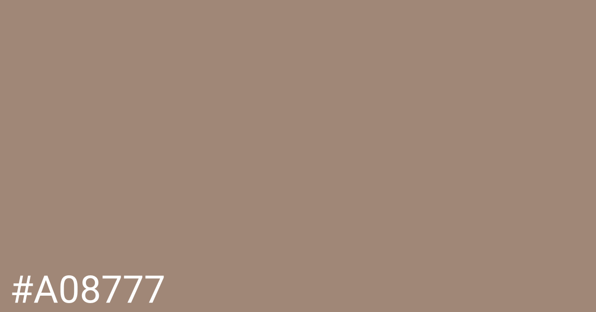 Hex color #a08777 graphic