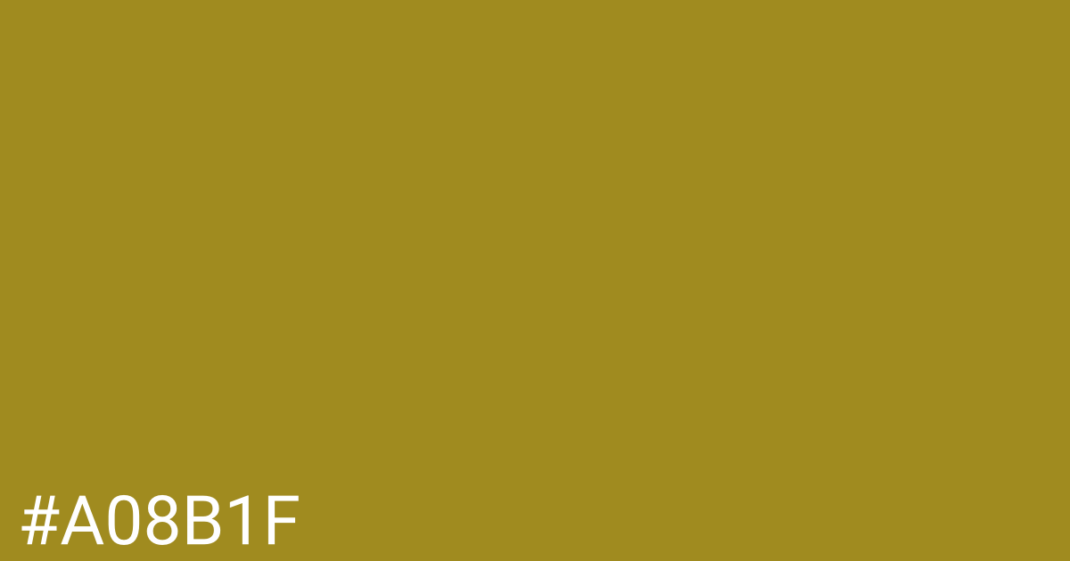 Hex color #a08b1f graphic