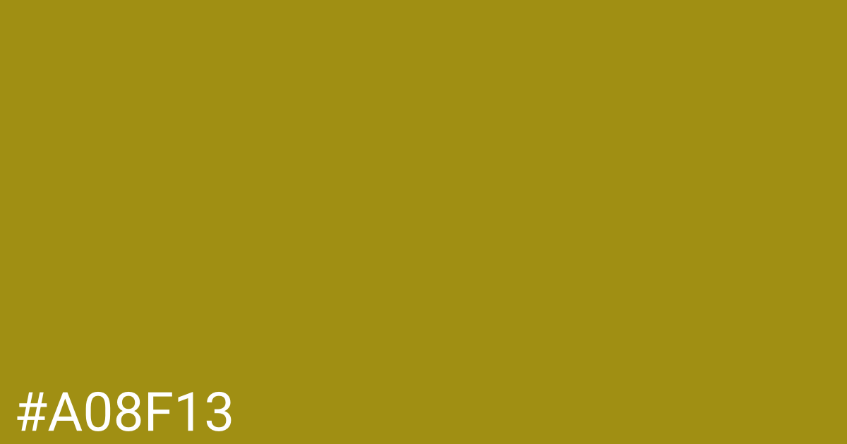 Hex color #a08f13 graphic