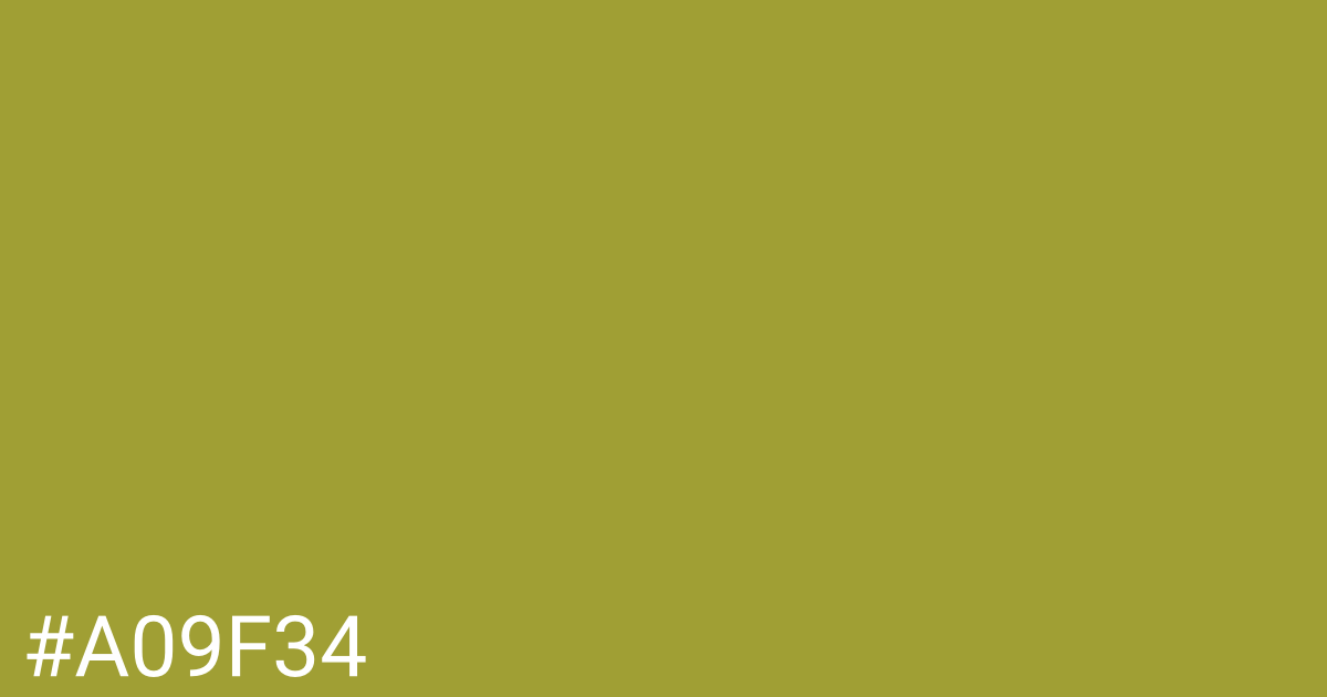 Hex color #a09f34 graphic