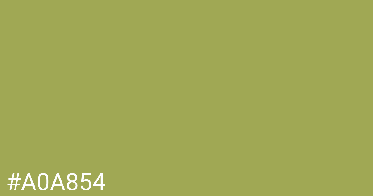 Hex color #a0a854 graphic