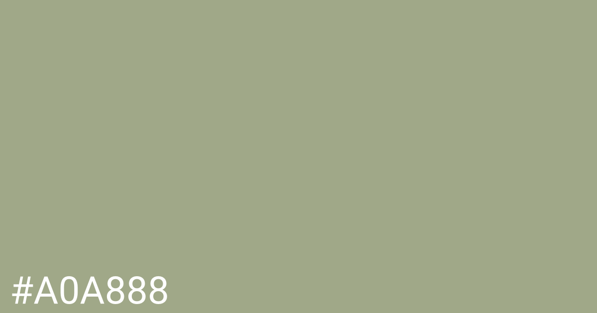 Hex color #a0a888 graphic