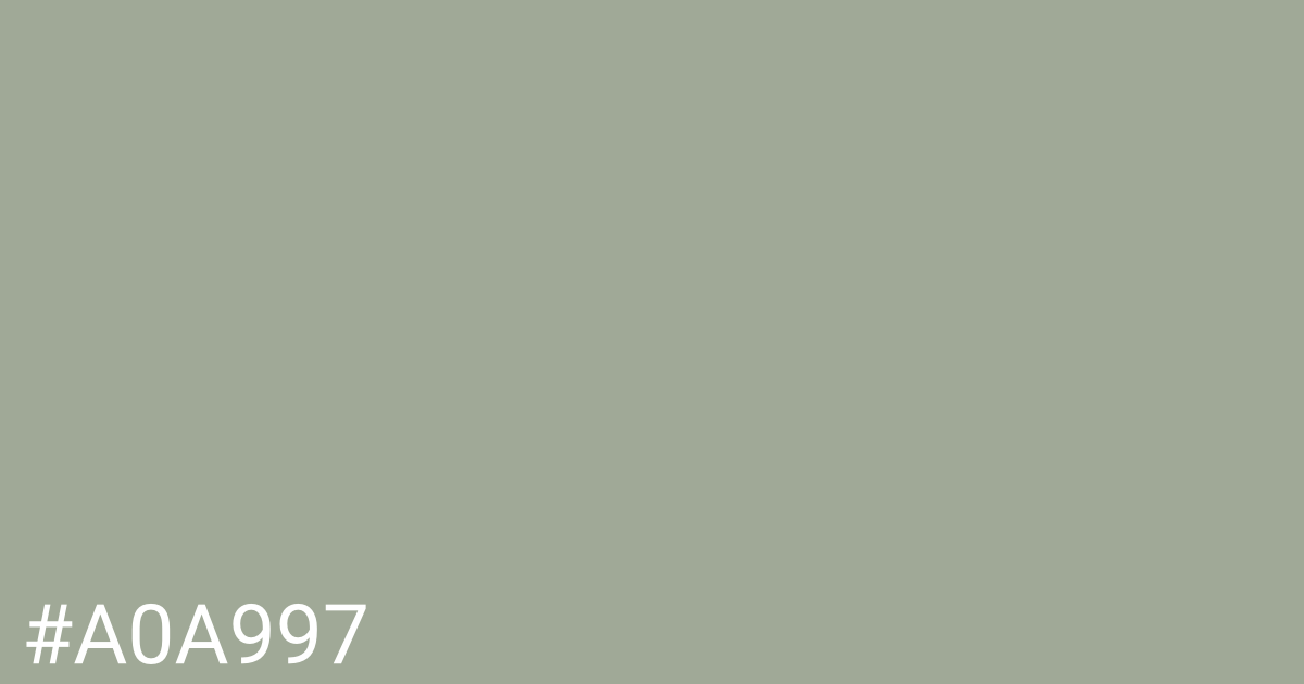 Hex color #a0a997 graphic