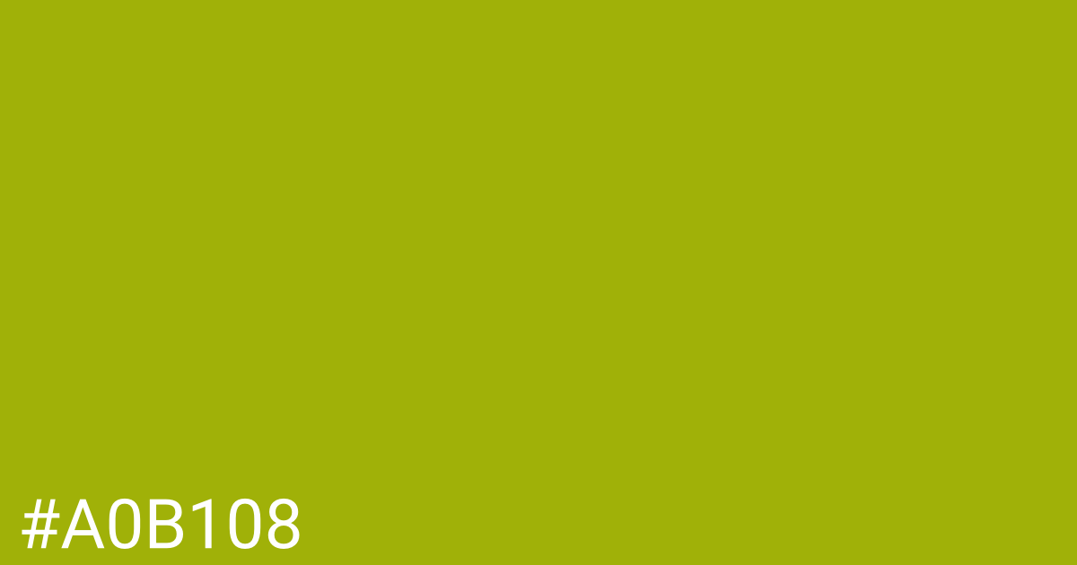 Hex color #a0b108 graphic