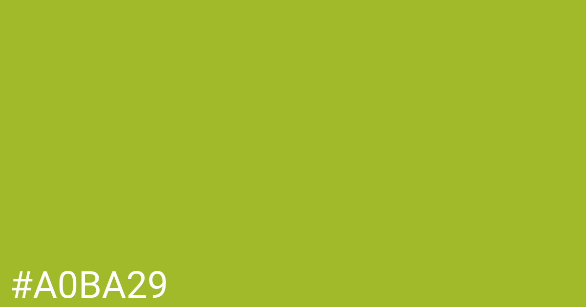 Hex color #a0ba29 graphic