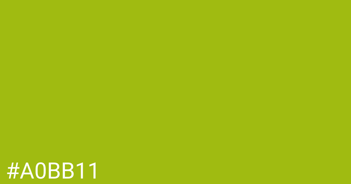 Hex color #a0bb11 graphic