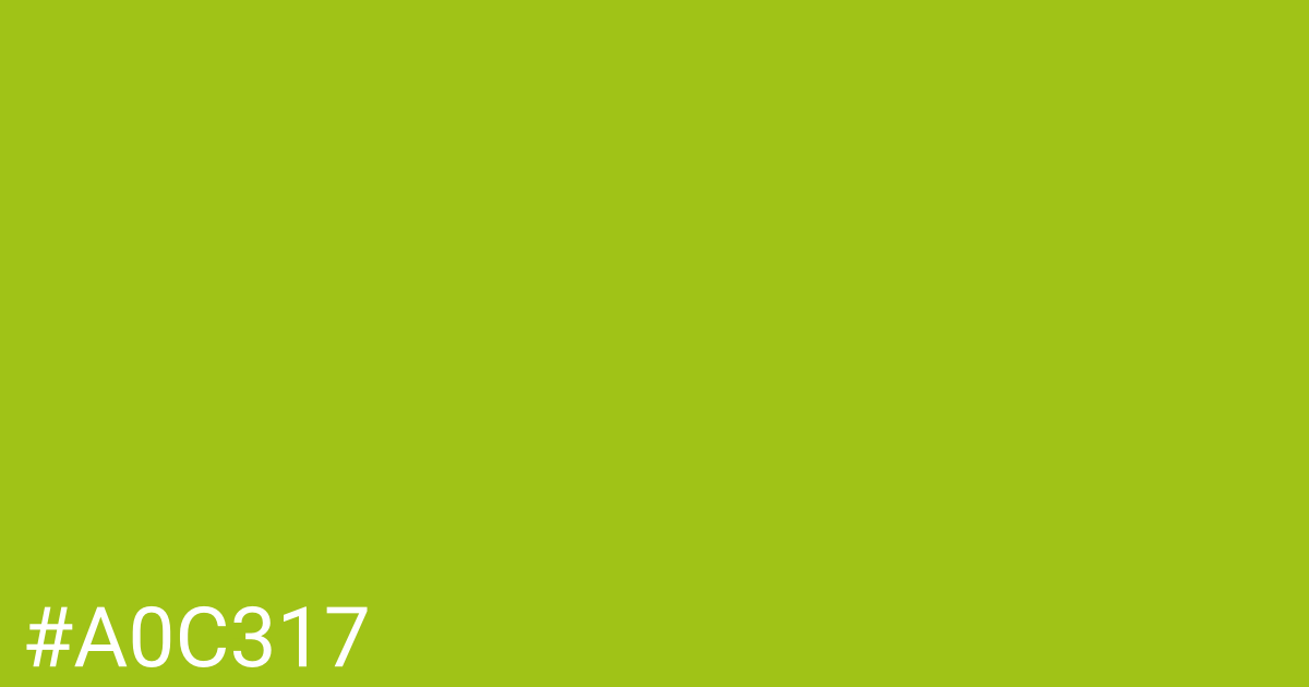 Hex color #a0c317 graphic