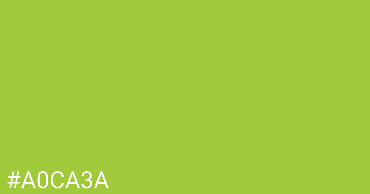 Hex color #a0ca3a graphic