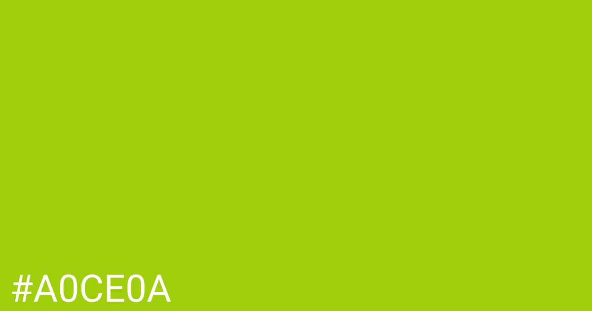 Hex color #a0ce0a graphic