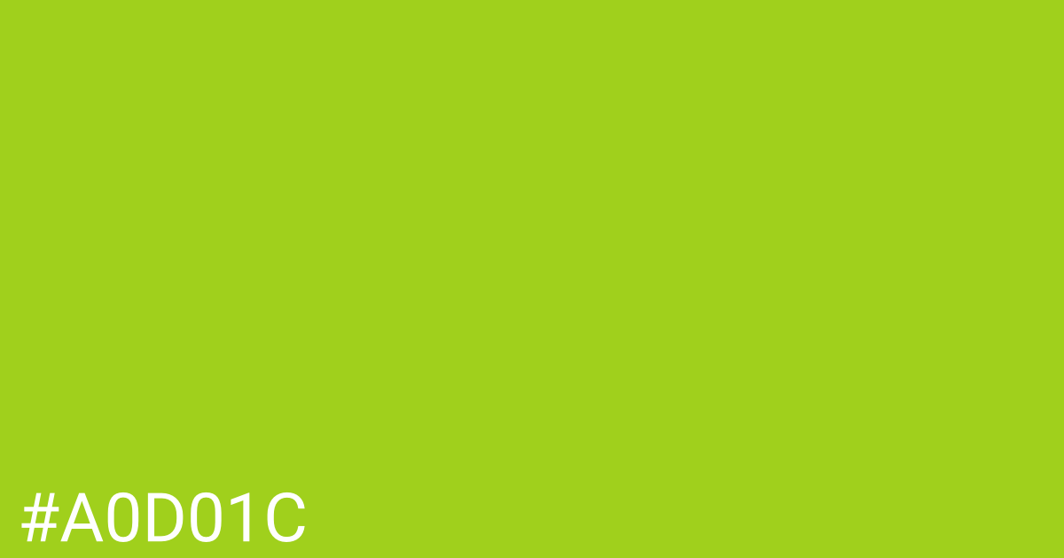 Hex color #a0d01c graphic
