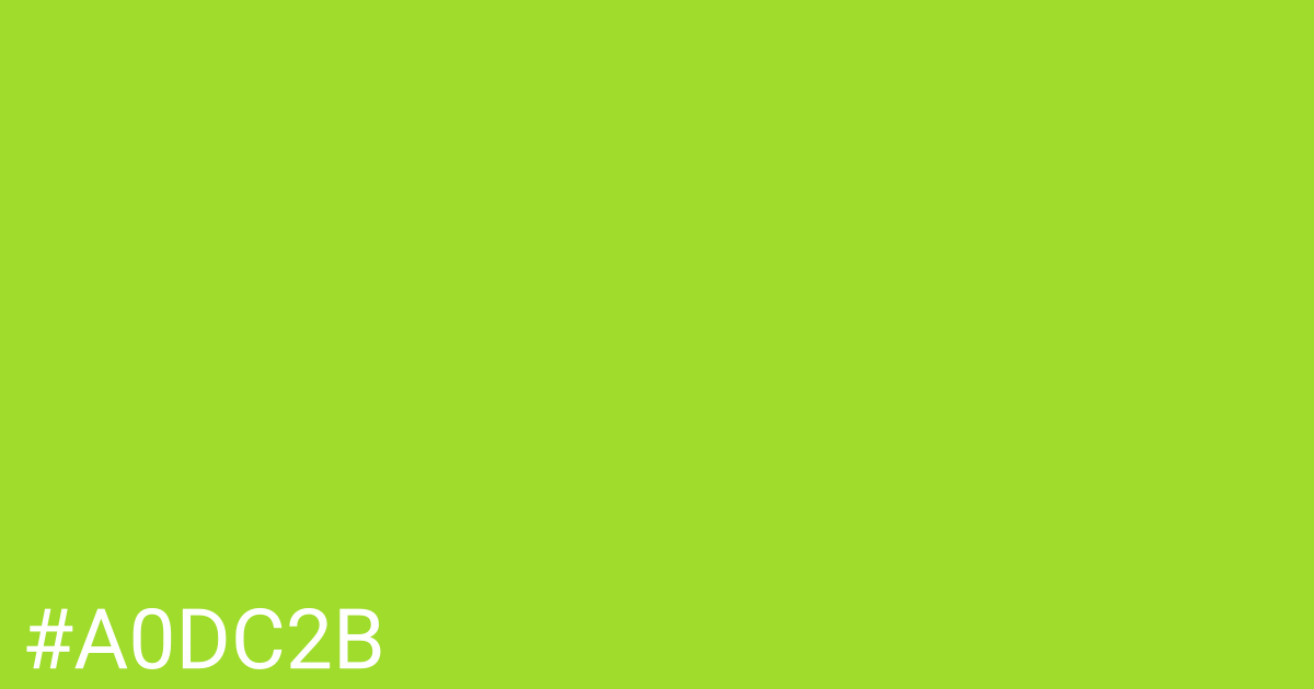 Hex color #a0dc2b graphic