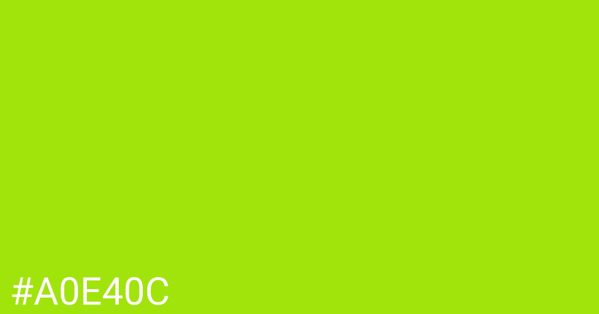 Hex color #a0e40c graphic