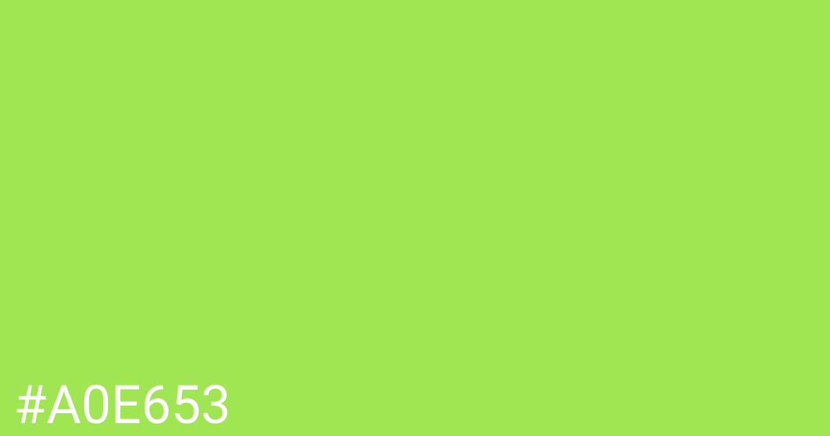 Hex color #a0e653 graphic