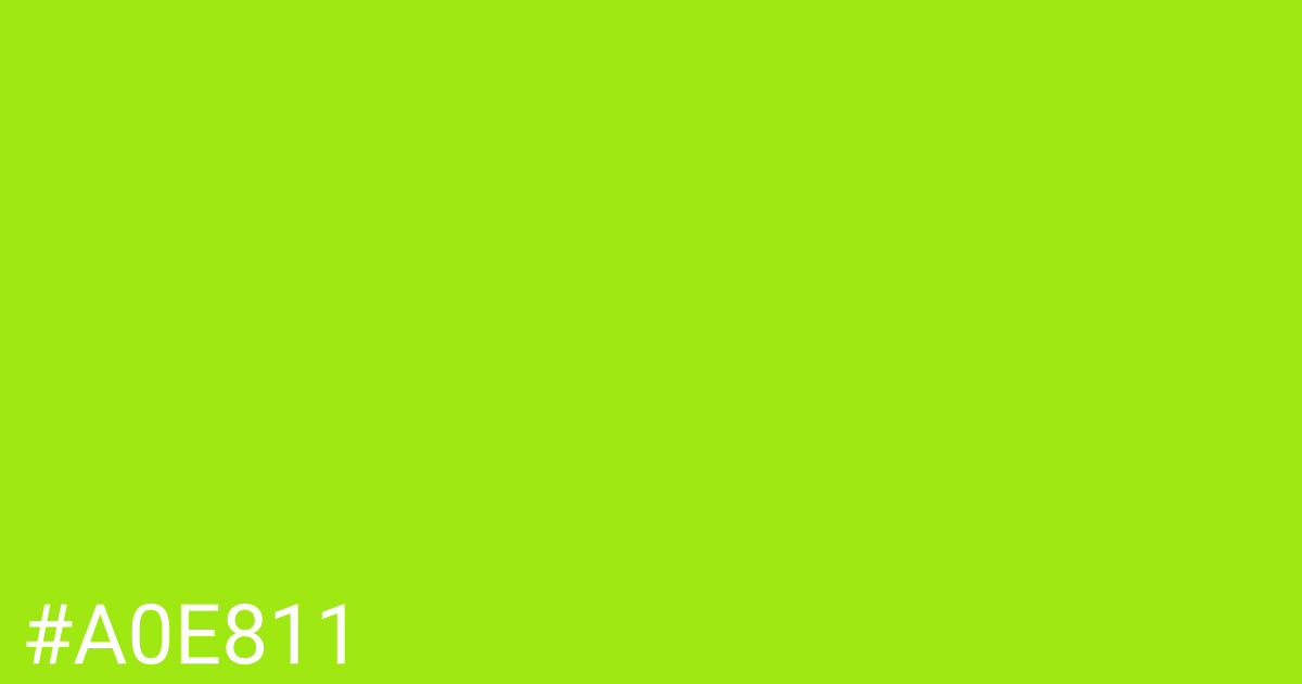 Hex color #a0e811 graphic