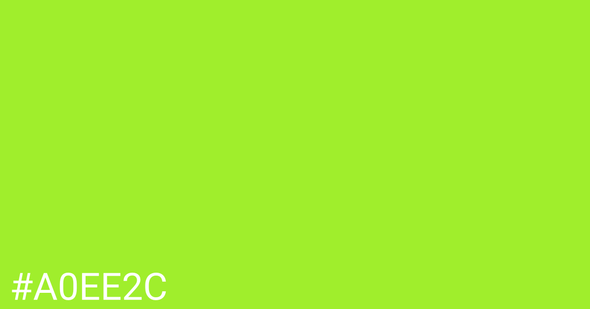 Hex color #a0ee2c graphic