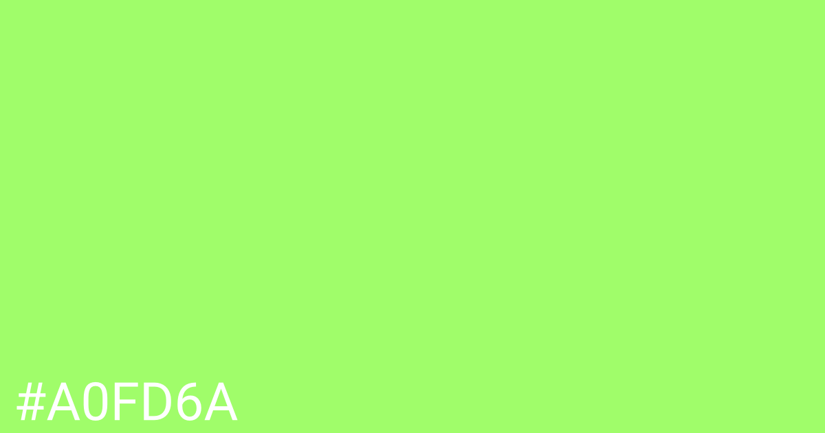 Hex color #a0fd6a graphic