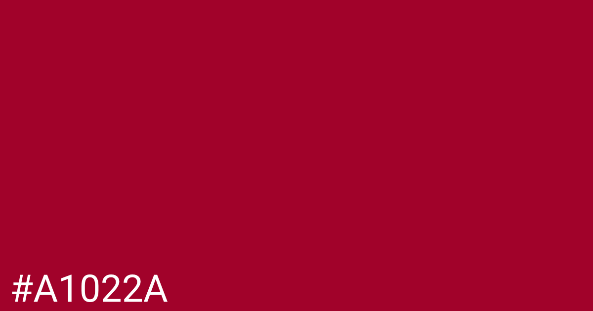 Hex color #a1022a graphic