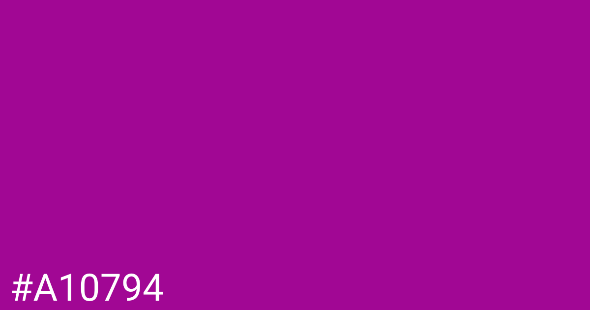 Hex color #a10794 graphic